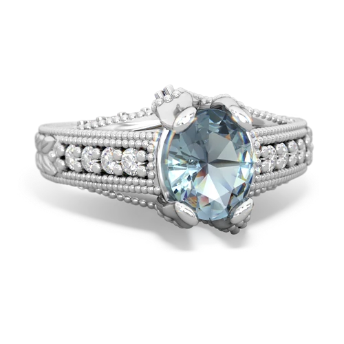 aquamarine engagement ring