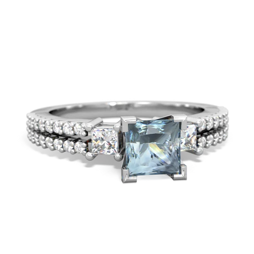 Aquamarine Engagement Genuine Aquamarine ring Ring