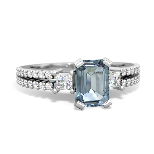 aquamarine engagement ring