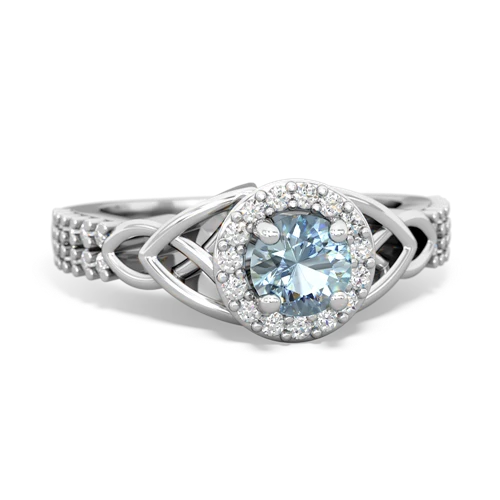 aquamarine engagement ring