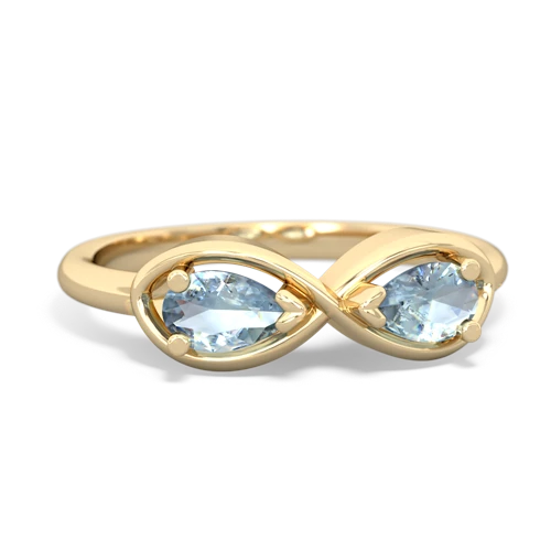 aquamarine infinity ring