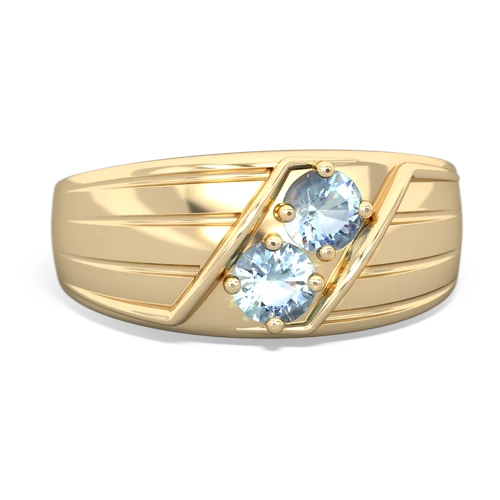 aquamarine mens ring