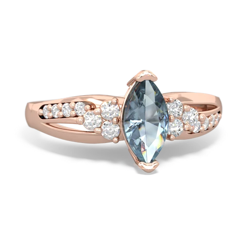 Aquamarine Antique Style Genuine Aquamarine ring Ring