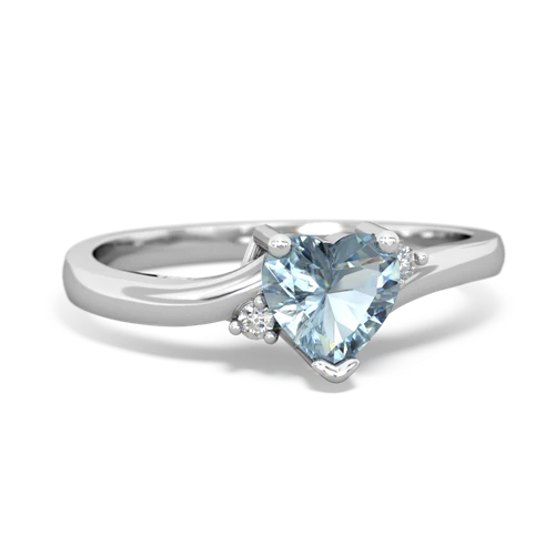 aquamarine petite ring