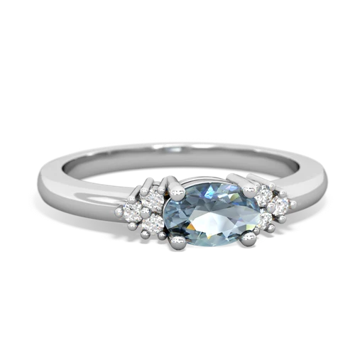 aquamarine petite ring