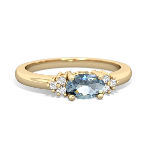 aquamarine petite ring