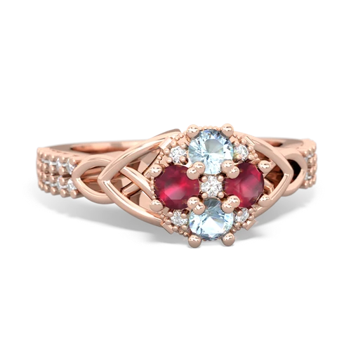 aquamarine-ruby engagement ring