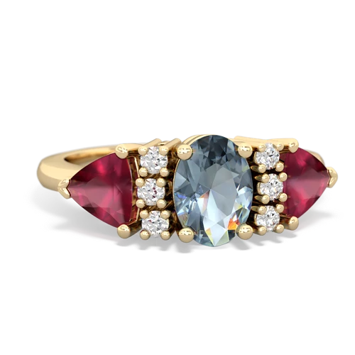 aquamarine-ruby timeless ring