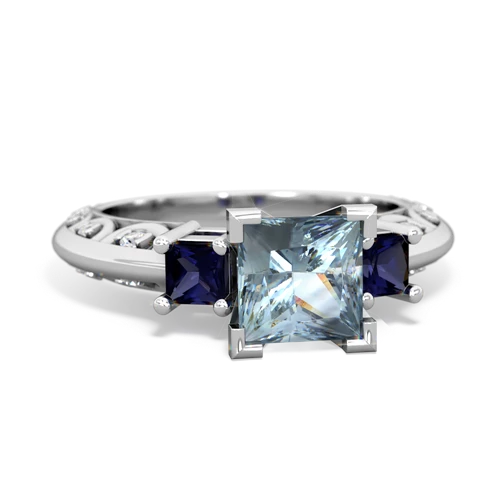 aquamarine-sapphire engagement ring