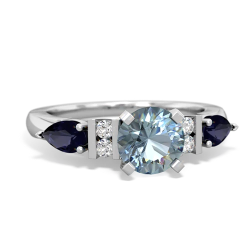 aquamarine-sapphire engagement ring