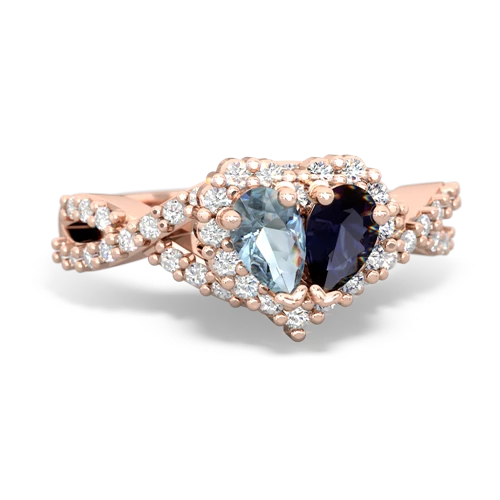 aquamarine-sapphire engagement ring