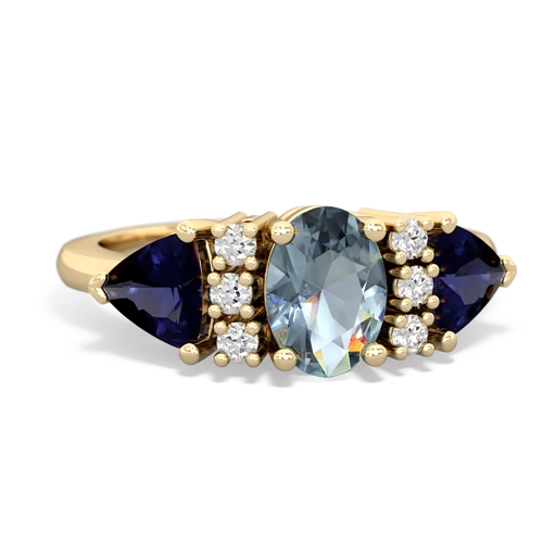 aquamarine-sapphire timeless ring