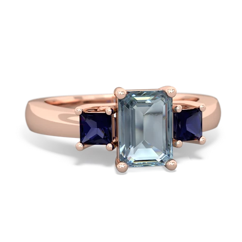 aquamarine-sapphire timeless ring