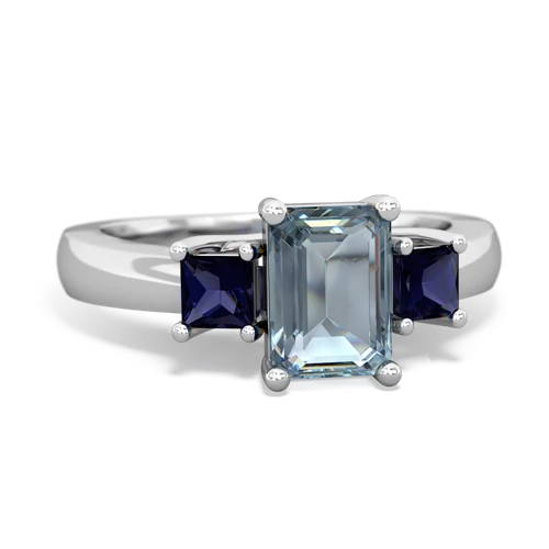 aquamarine-sapphire timeless ring