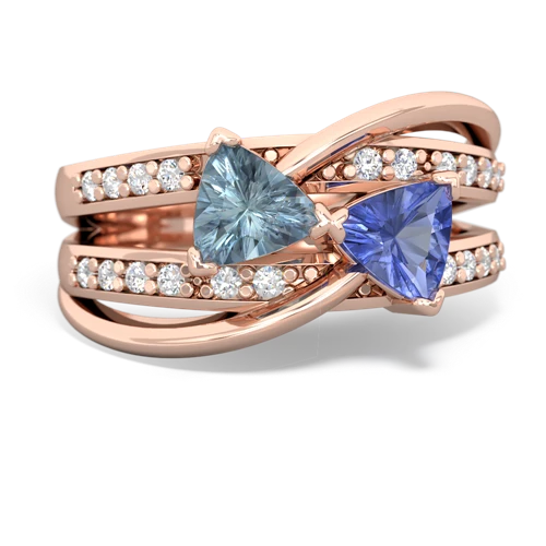 aquamarine-tanzanite couture ring