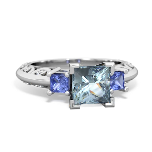 aquamarine-tanzanite engagement ring