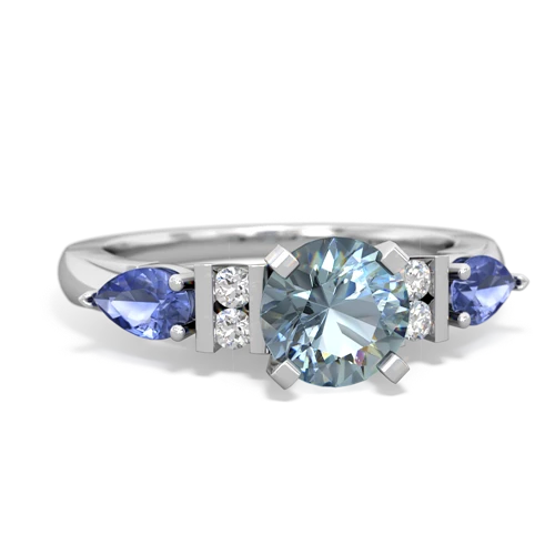 aquamarine-tanzanite engagement ring