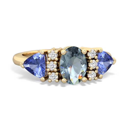 aquamarine-tanzanite timeless ring