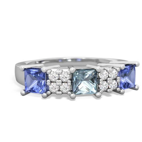 aquamarine-tanzanite timeless ring