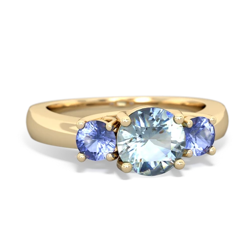 aquamarine-tanzanite timeless ring