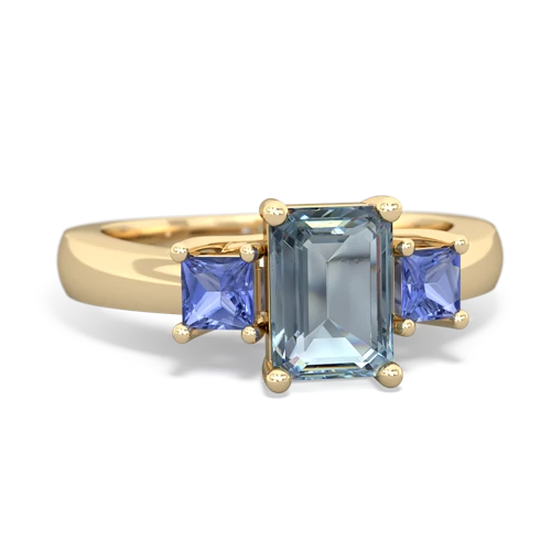 aquamarine-tanzanite timeless ring