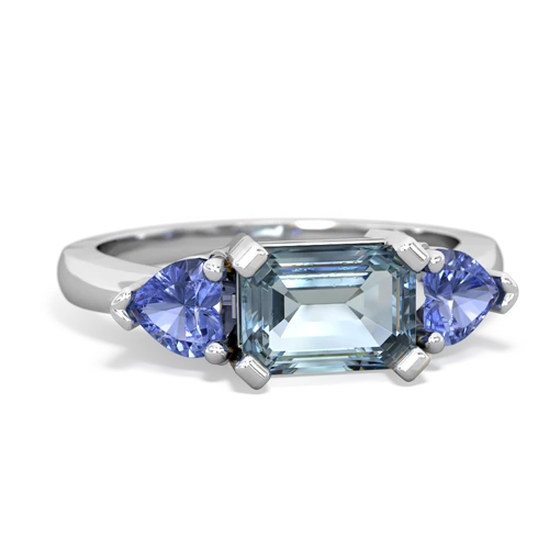 aquamarine-tanzanite timeless ring