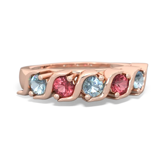 Aquamarine Anniversary Band Genuine Aquamarine ring Ring