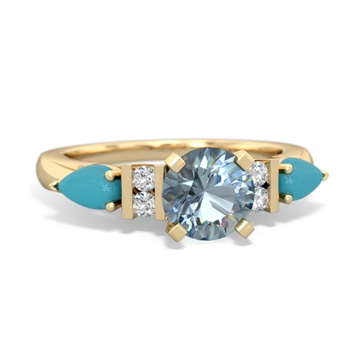 aquamarine-turquoise engagement ring