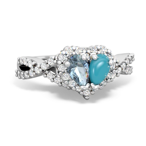 aquamarine-turquoise engagement ring