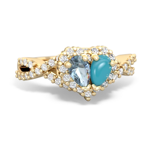 aquamarine-turquoise engagement ring