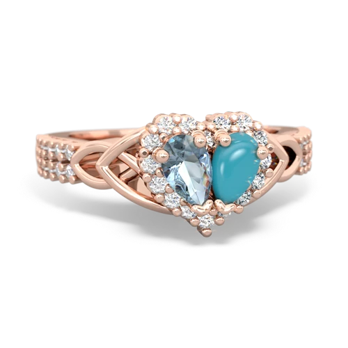 aquamarine-turquoise keepsake engagement ring