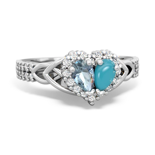 aquamarine-turquoise keepsake engagement ring