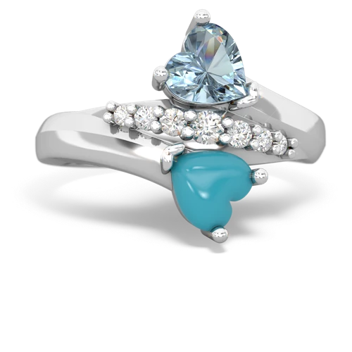 aquamarine-turquoise modern ring