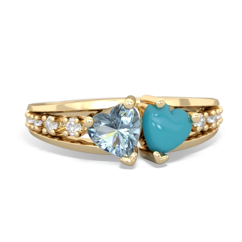 aquamarine-turquoise modern ring