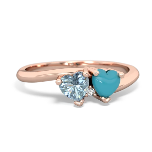 aquamarine-turquoise sweethearts promise ring