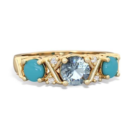 aquamarine-turquoise timeless ring