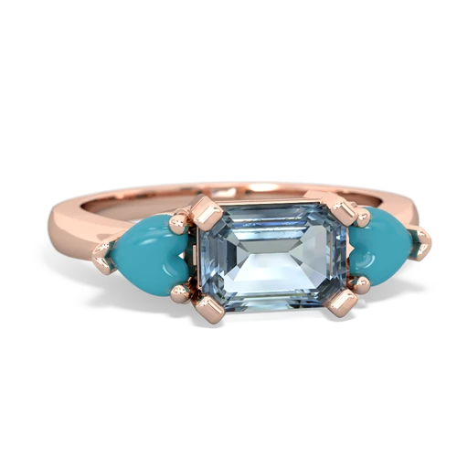 aquamarine-turquoise timeless ring