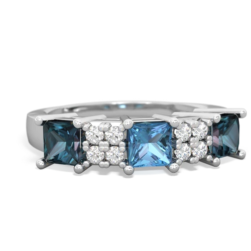 blue topaz-alexandrite timeless ring