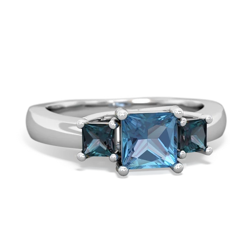 blue topaz-alexandrite timeless ring