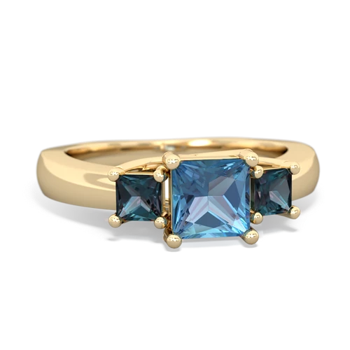 blue topaz-alexandrite timeless ring