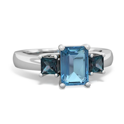 blue topaz-alexandrite timeless ring