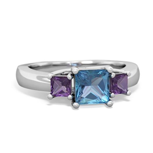 blue topaz-amethyst timeless ring