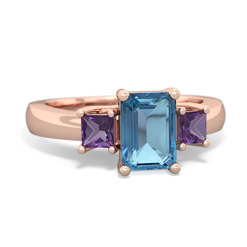 blue topaz-amethyst timeless ring