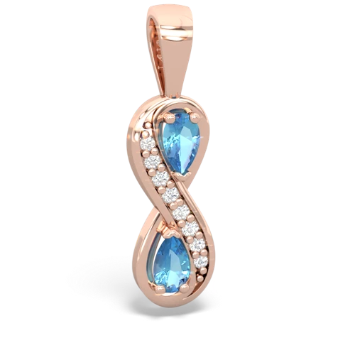 blue topaz-blue topaz keepsake infinity pendant