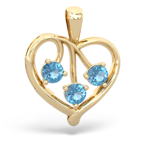opal-garnet love heart pendant