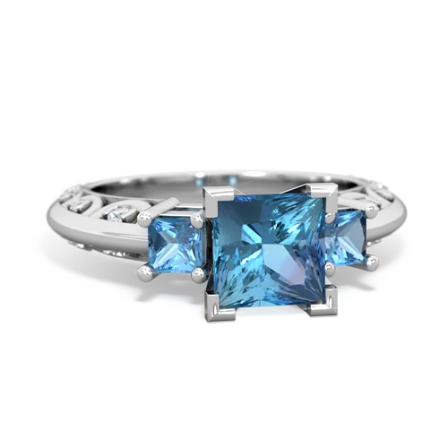 blue topaz-blue topaz engagement ring