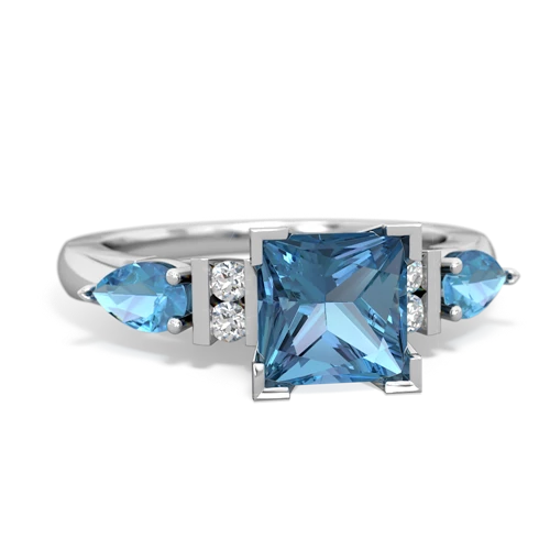 blue topaz-opal engagement ring