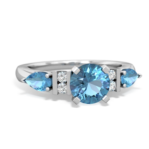 blue topaz-alexandrite engagement ring