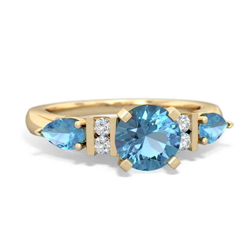 blue topaz-blue topaz engagement ring