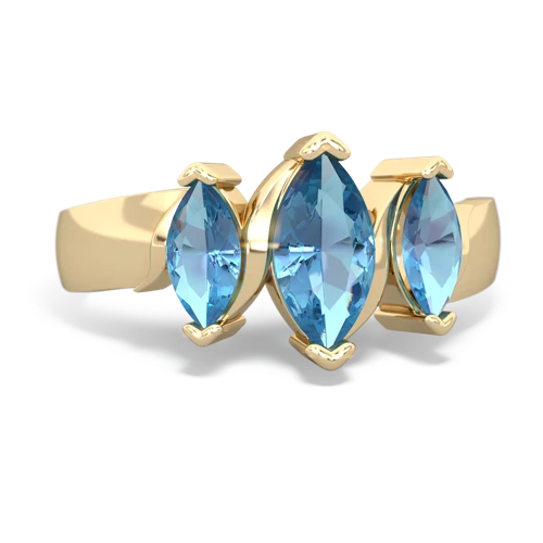 blue topaz-lab ruby keepsake ring